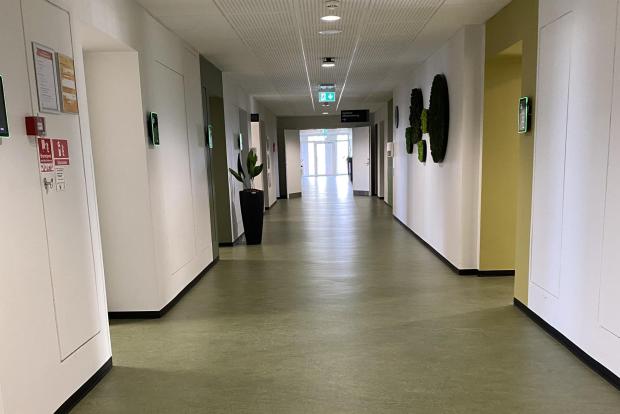 Mødegangen på 1. sal i Sundhedshuset